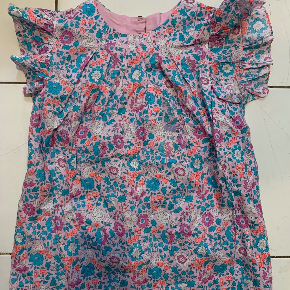 Jacadi flower top for girl size 12